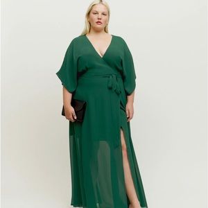 Reformation Winslow Wrap Dress 1X